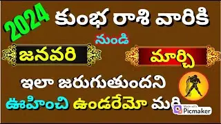Kumbha Rasi 2024 telugu |Kumbha rasi phalalu 2024 to 2025 in telugu|Kumbha Rashi Characteristics