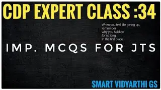 CDP Application Based MCQs For JTS 2023