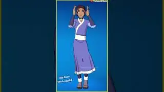 Fortnite Poki Tiktok Emote With Katara Skin 🍑😘😜😍 Avatar Collab 🔥