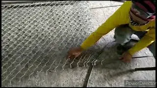 STEEL FENCE USING CYCLONE WIRE AND G.I PIPE
