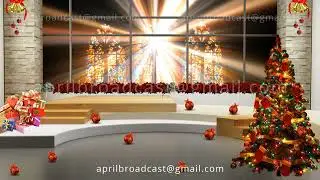 Christmas TV Studio Set 37 - Virtual Green Screen Background Loop