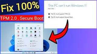 Fix windows 11 tpm 2.0 and secure boot