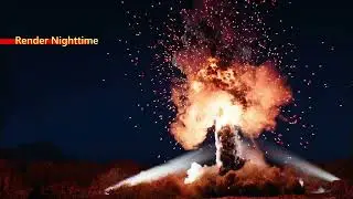 DEMO Rocket Launch Failure Explosion Houdini 19.5.355 (Karma)