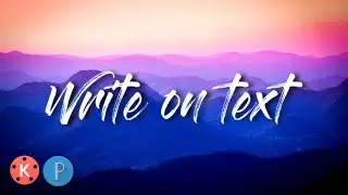 Write on text effect intro | Cinematic text animation in Kinemaster