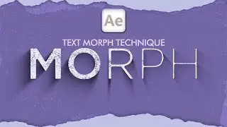 Text Morph Animation in After Effects | Morph Effect | Text Animation