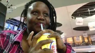 Mixing fizzy drinks in Burger King