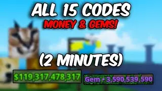 All 15 Working ( MONEY & GEMS ) Codes In 2 Minutes... (Meme Sea)