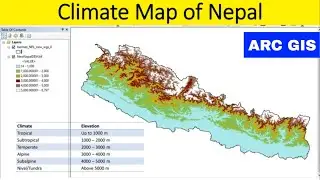 [ARC GIS] Creating a Climate Map of Nepal in ArcGIS: Step-by-Step Guide