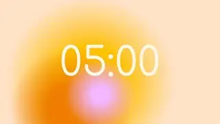 Orange Aura 5 Minute Timer