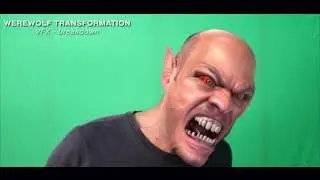 VFX BREAKDOWN - BEHIND THE SCENES - MAKING A WEREWOLF TRANSFORMATION