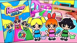 The Powerpuff Girls in Toca World Paper Game Book Toca Boca Paper Crafts DIY