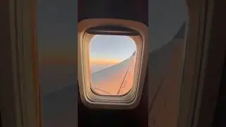 Sunset flying across the sky