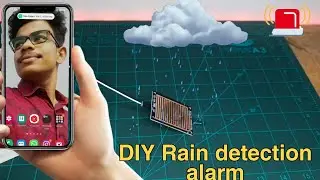 Rain detection alarm using Esp8266 and blynk mobail aplication
