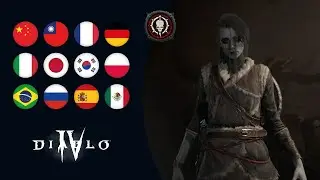 Necromancer (Female) - Emotes Voice Lines - All Languages | Diablo IV