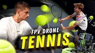 Playing tennis through the eyes of FPV