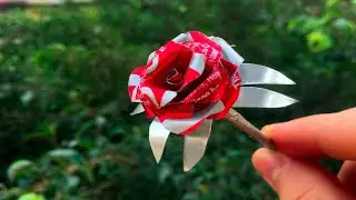 Make Amazing Rose Flower Easy with Aluminum Cans - Valentines Day Gift
