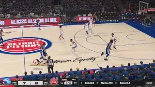 NBA2K25 76ers vs Pistons (Gameplay) (Game 1) (Part 1) (PS5)
