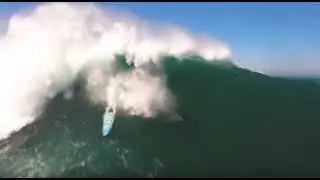 BAD SURF day PT Nazare 1 - France 0  ( horrible.. FR ) ! LongBoard, LOW speed ! *He went back home*