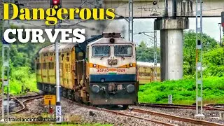 Dangerous Curves | Sharp and Perfect Curving trains | Indian Railways