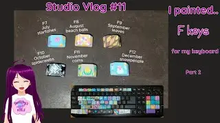 Studio Vlog #11: painting the F keys pt 2 | whisper vlog