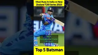 Most Runs In India vs New Zealand T20I Series 2023 🏏 Top 5 Batsman 🔥 