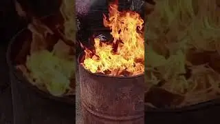 Proses pembuatan arang bathok kelapa