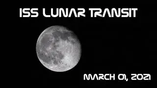 International Space Station Lunar Transit
