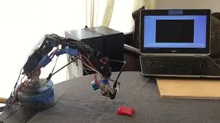 5DOF Robotic Arm using Pixy Camera and Electromagnet-Pick & Place