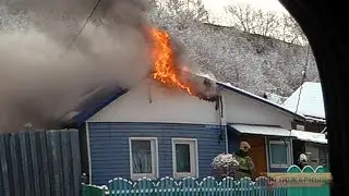 Прогар трубы в кровлю. два выезда...