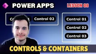 Power Apps Containers: How to Organize and Align Controls – Beginner Tutorial