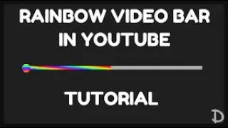 How to get a RAINBOW progress bar on YT ( EPIC! )