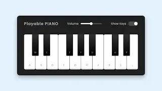 Build A Playable PIANO in HTML CSS & JavaScript | Virtual Piano 🎹 in JavaScript