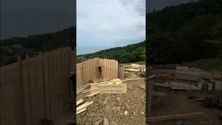 Строительство комплекса больших подпорных стен👷‍♂️ #строительствосочи #технадзор
