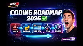 Complete Coding Roadmap 2026 ✅ | Java + Python + Web Dev + DSA + AI/ML (FREE)