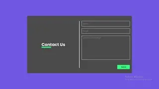 Make Contact Us Using CSS