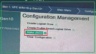 JBOD on Megaraid HPE server