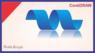 Swirl Ribbon Designing in Coreldraw || coreldraw Design | twisted ribbon designing || @NAVINNIMAN