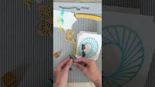 Floral butterfly Easel card short #diy #papercraft #craft #cricut #handmade