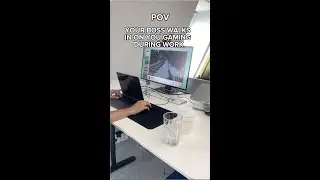 When your Boss catches you while playing Games