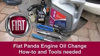 How to change the engine oil+filter on a Fiat Panda 169 2003 2012 #fiatpanda