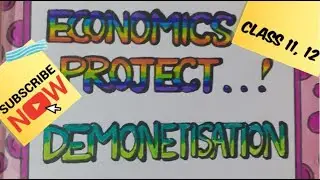 Economics Project | Demonetisation | Class 11 &  12