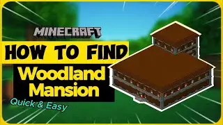 How To Find a “Woodland Mansion” in Minecraft | Quick & Easy Tutorial