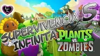 PLANTAS VS ZOMBIES Táctica para trofeo( supervivencia infinita) parte 5