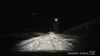 Sorento BL в гору. Твердый снег.  ч2
