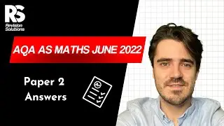 AS Level Maths Paper 2 Answers AQA June 2022