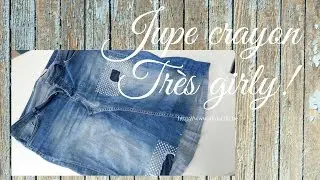 Réaliser une jupe crayon à l'aide d'un vieux jeans !