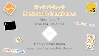Hack School 4: APIs and Databases