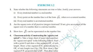 Exercise 1.2 Class 9th Maths NCERT Solutions | Represent under root 5 on number line