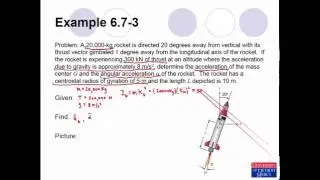 Conceptual Dynamics Example Problem 6.7-3: Rigid-body Newtonian Mechanics (general planar motion)