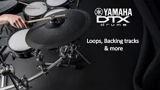 Can I run backing tracks and clicks without external equipment using the Yamaha DTX?